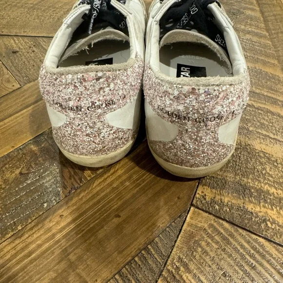 Golden Goose White and Blue Sneakers - Picture 3 of 5